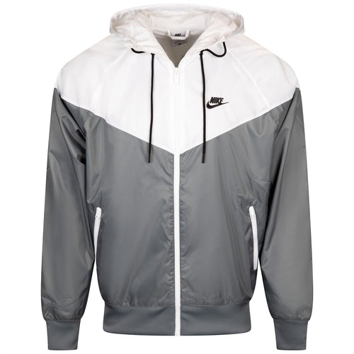 Hooded Windrunner Jacket Smoke Gray/White/Black - SS25