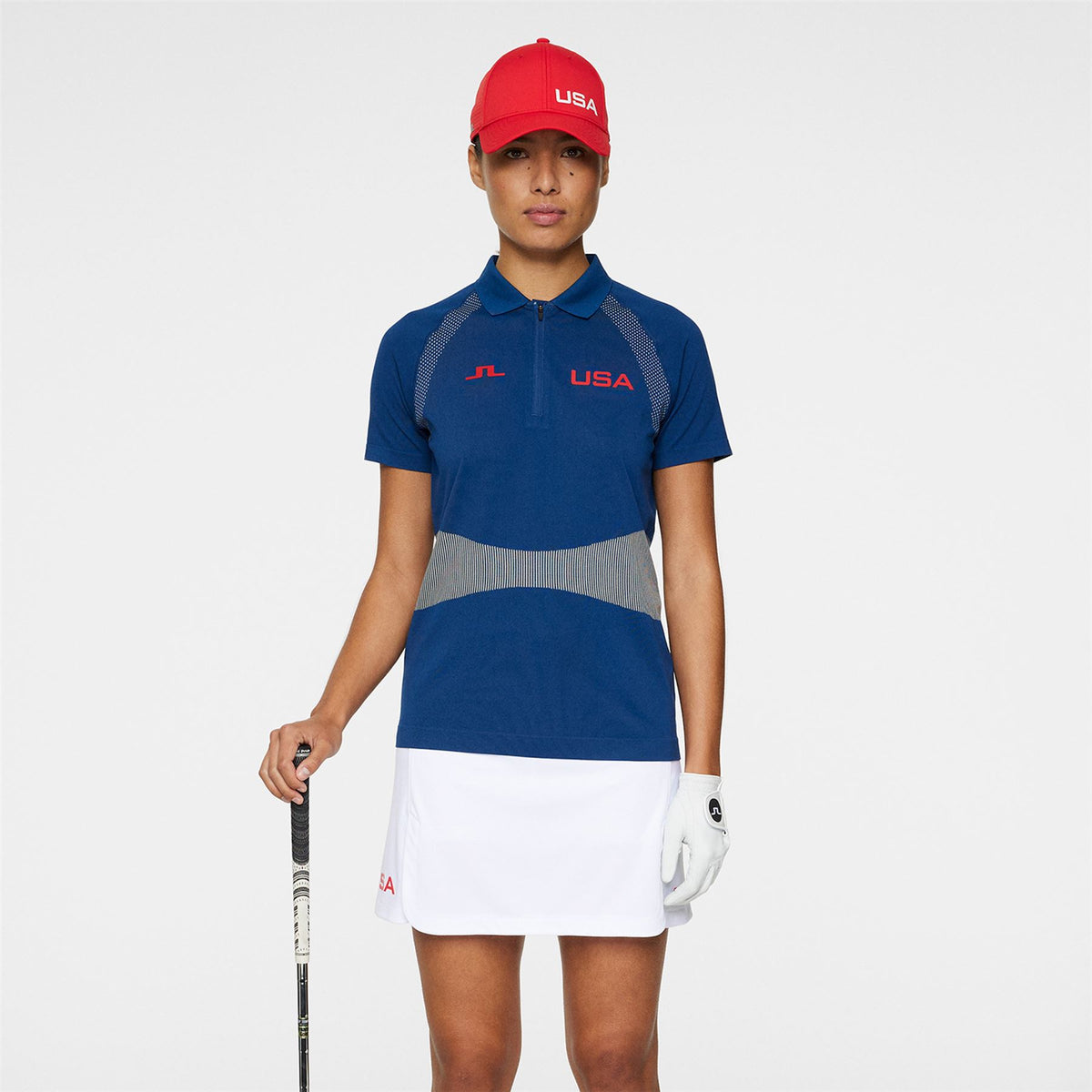 Womens Alizee Seamless Polo Estate Blue