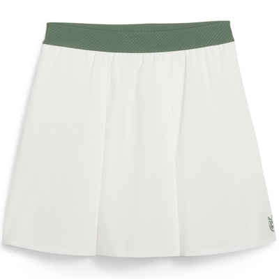 X QGC Womens Pleated Skirt Warm White - SS24