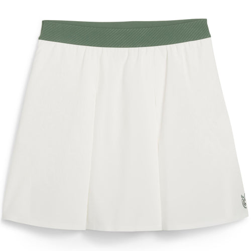 X QGC Womens Pleated Skirt Warm White - SS24