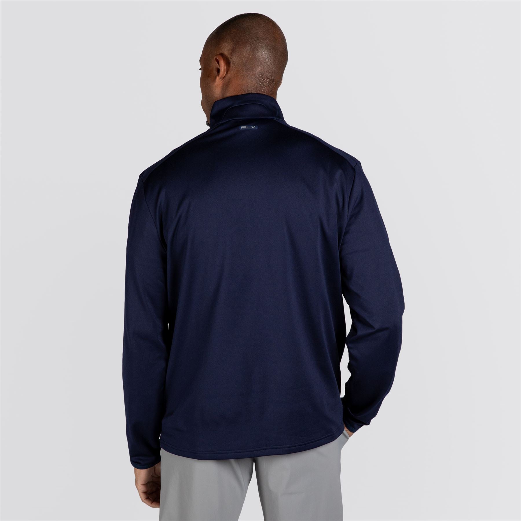 Ralph Lauren Men's RLX 1/2 Zip Stretch Jersey Refined Navy