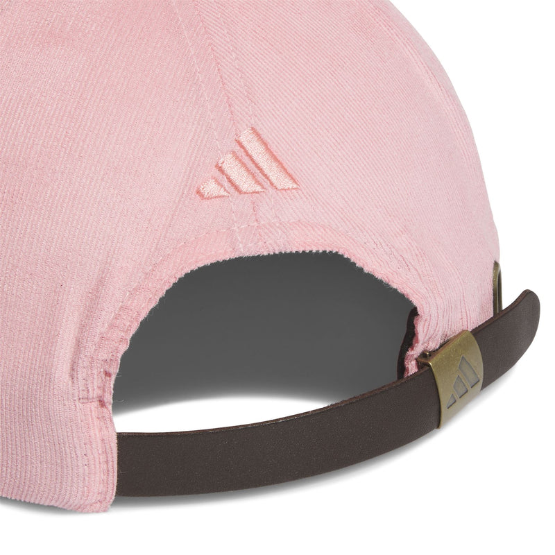 Five-Panel Corduory Leather Cap Semi Pink
