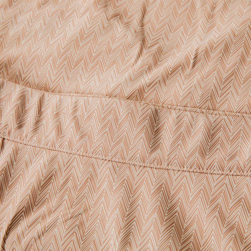 Womens Herringbone Print Sally Trim Skort Camel