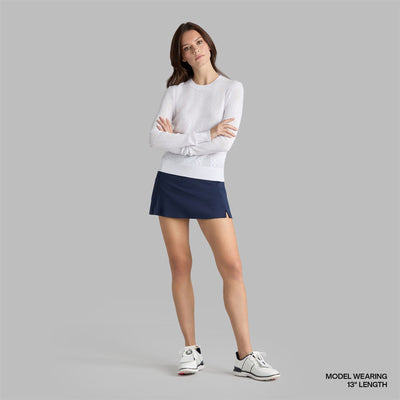 Womens Nylon Jersey A-Line Skort Twilight