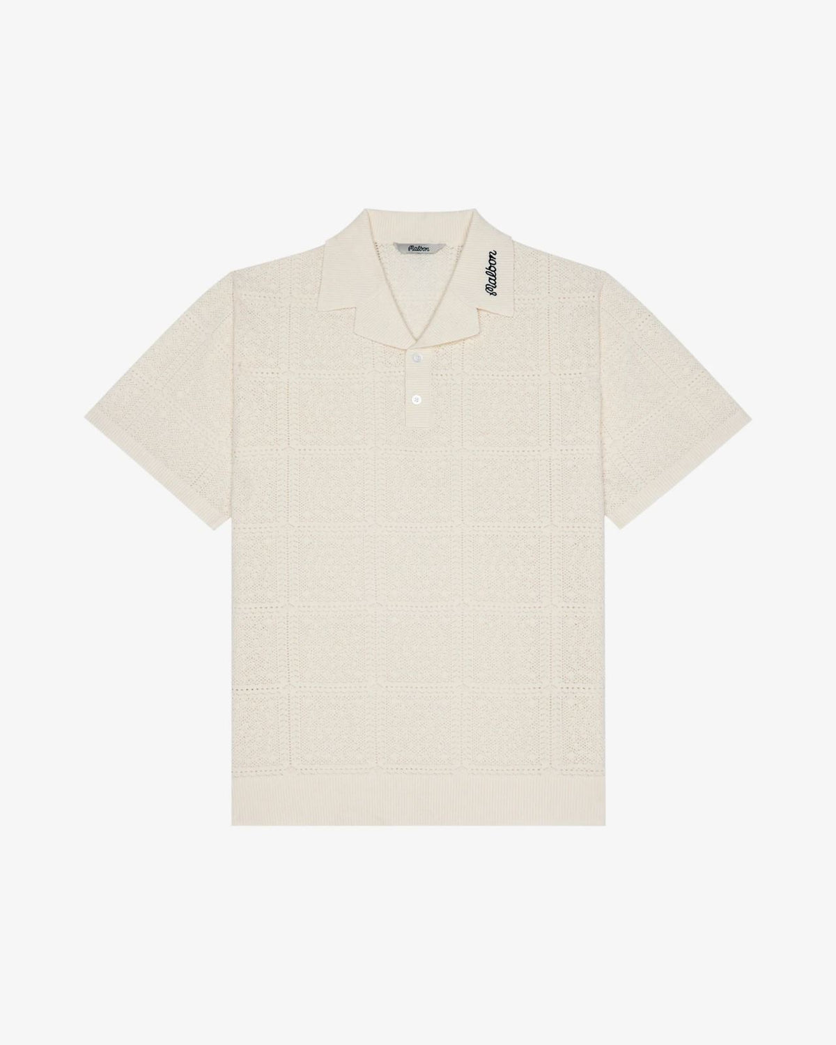 Resort Crochet Polo Ivory