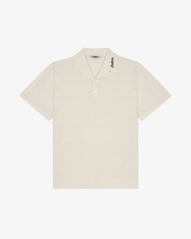 Resort Crochet Polo Ivory