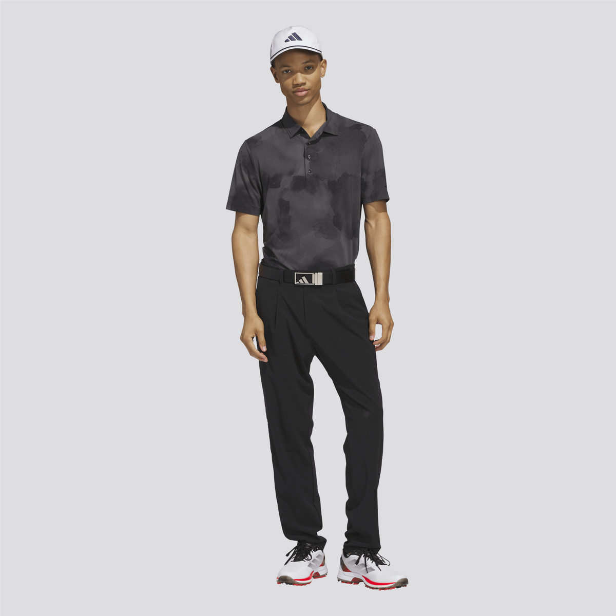 Ultimate365 Printed Tour Polo Black/Gray