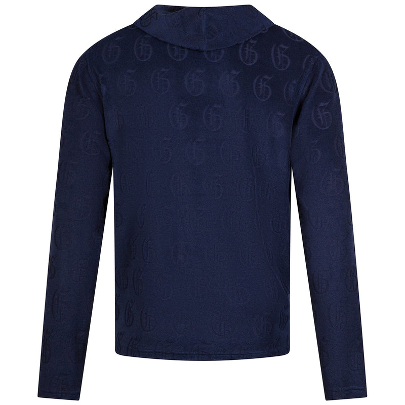 Old English G Jacquard Terry Hoodie Maltese Blue