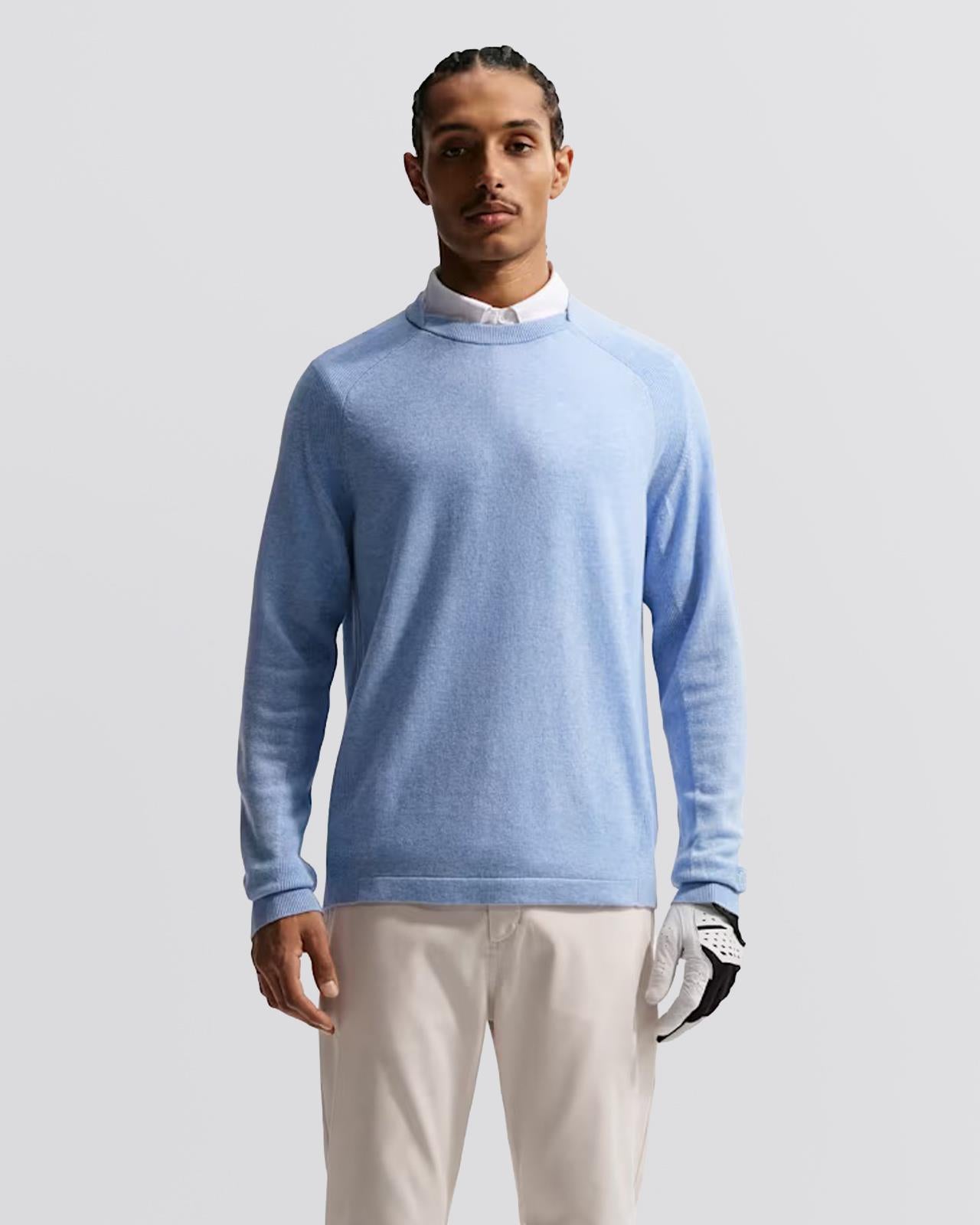 Tailored Performance Crewneck Sweater Work Blue/Ashen Slate