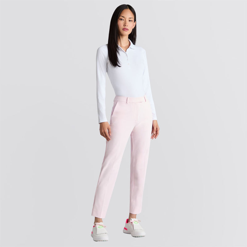 Tech Nylon Rib LS Polo Snow