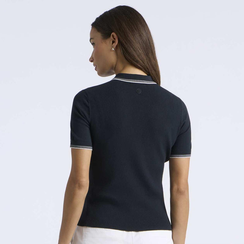 Womens Elevated Sweater Polo