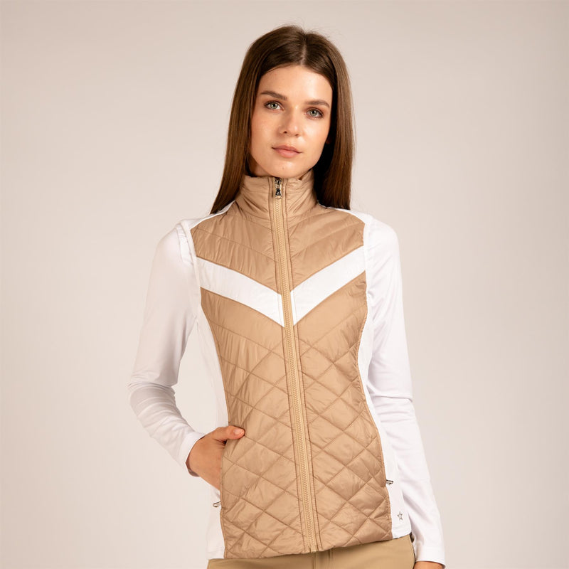 Womens The Player Vest Khaki