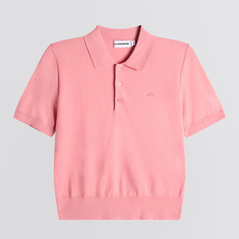Womens Blake Knit Polo Flamingo Plume