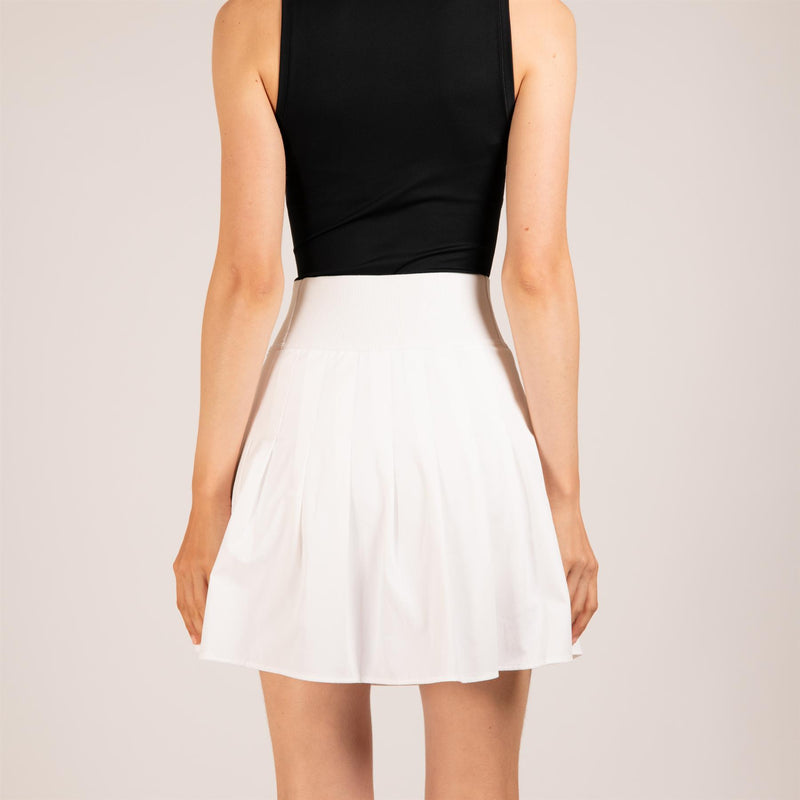 Womens Serena Skirt Pearl White
