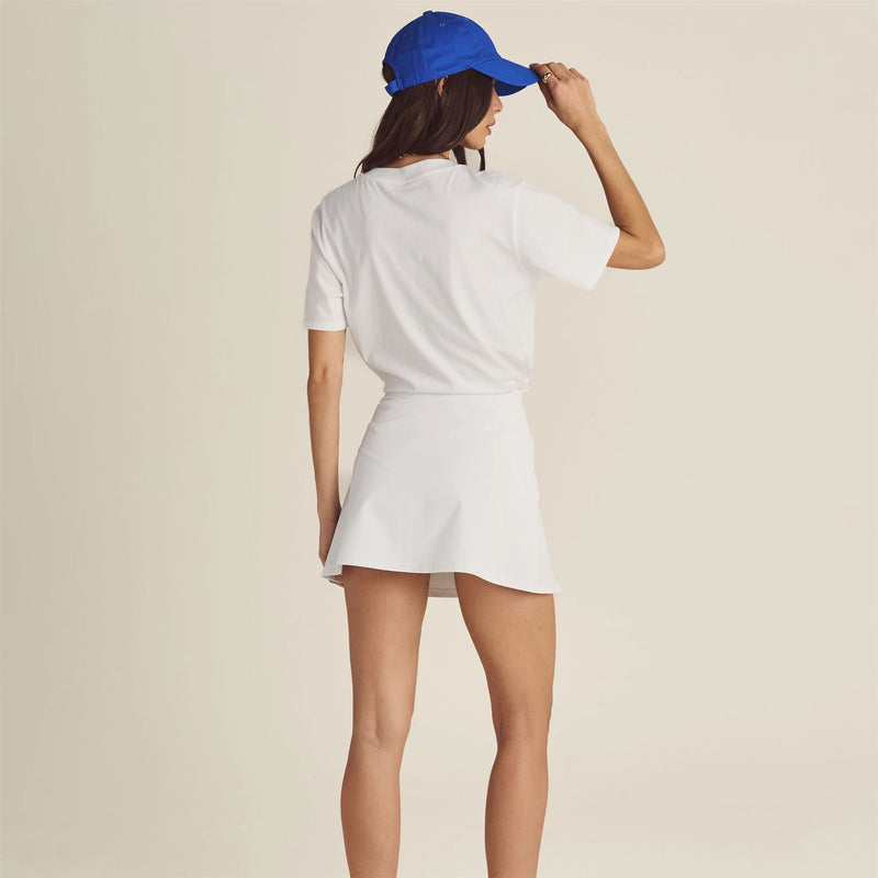 Womens Ella High Waisted Skirt White