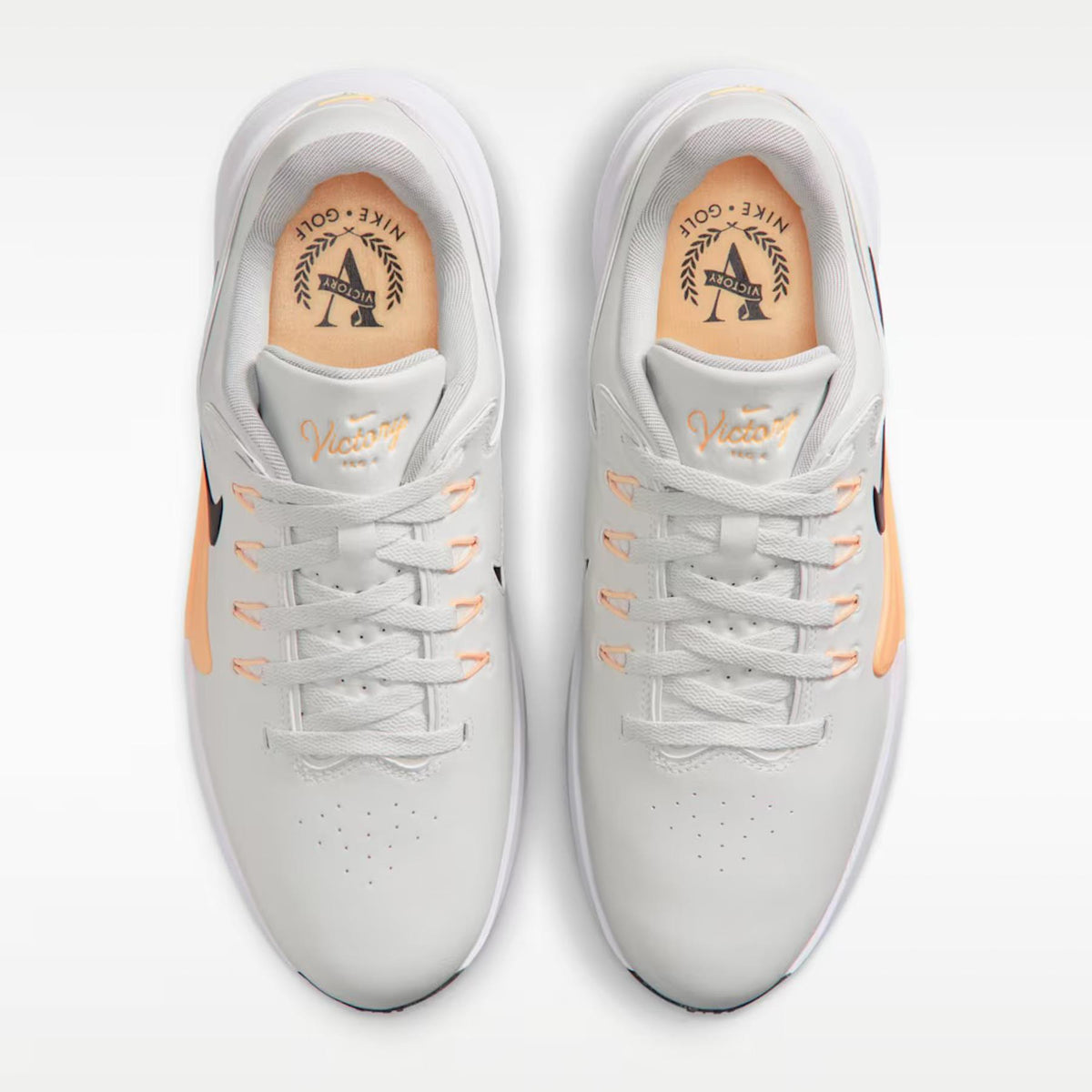 Victory Pro 4 Spiked Golf Shoes Photon Dust/Tangerine