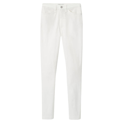 Womens Karlie Stretch Sateen High Rise Pants White - SS24