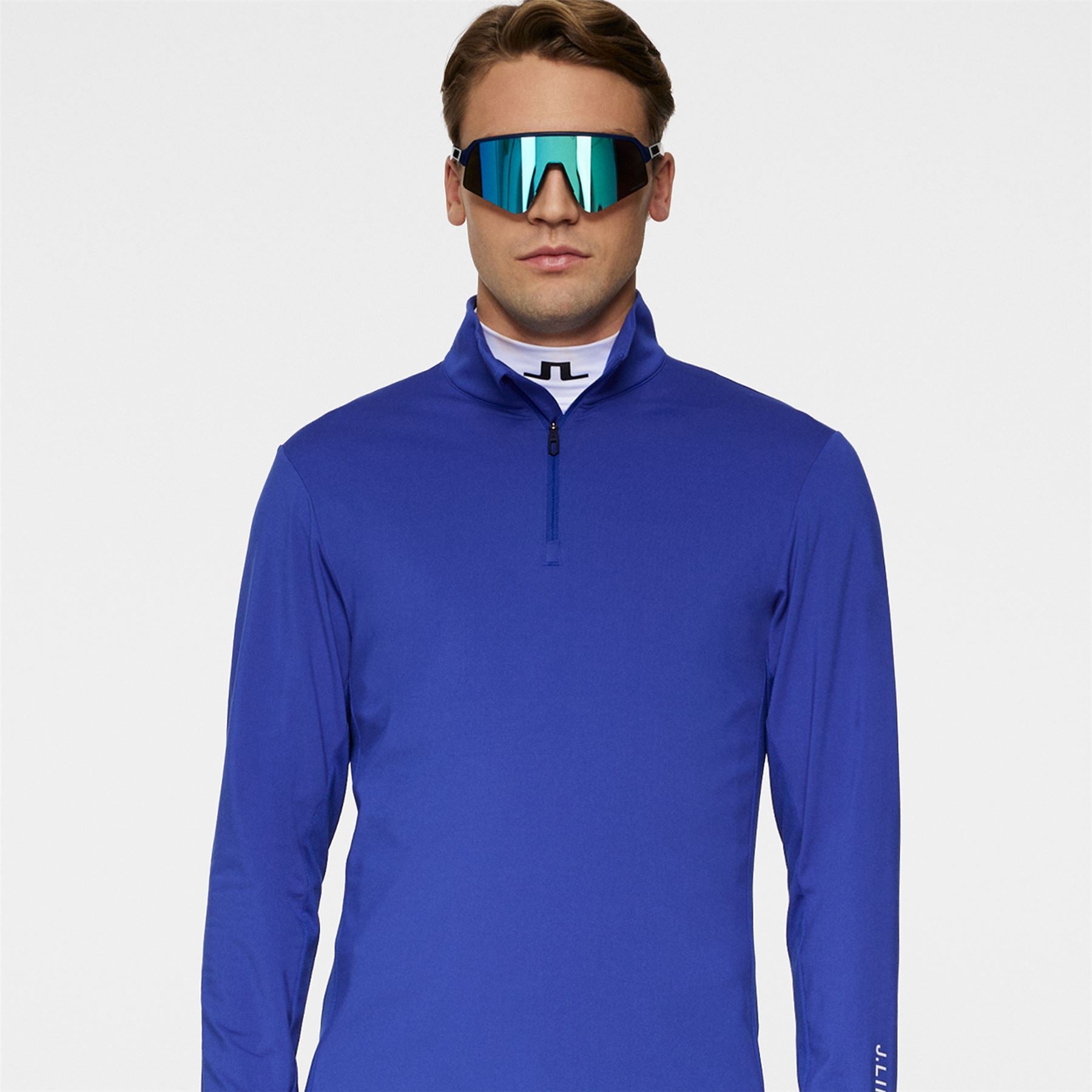 J.Lindeberg Tour Tech Light Mid Layer Clematis Blue