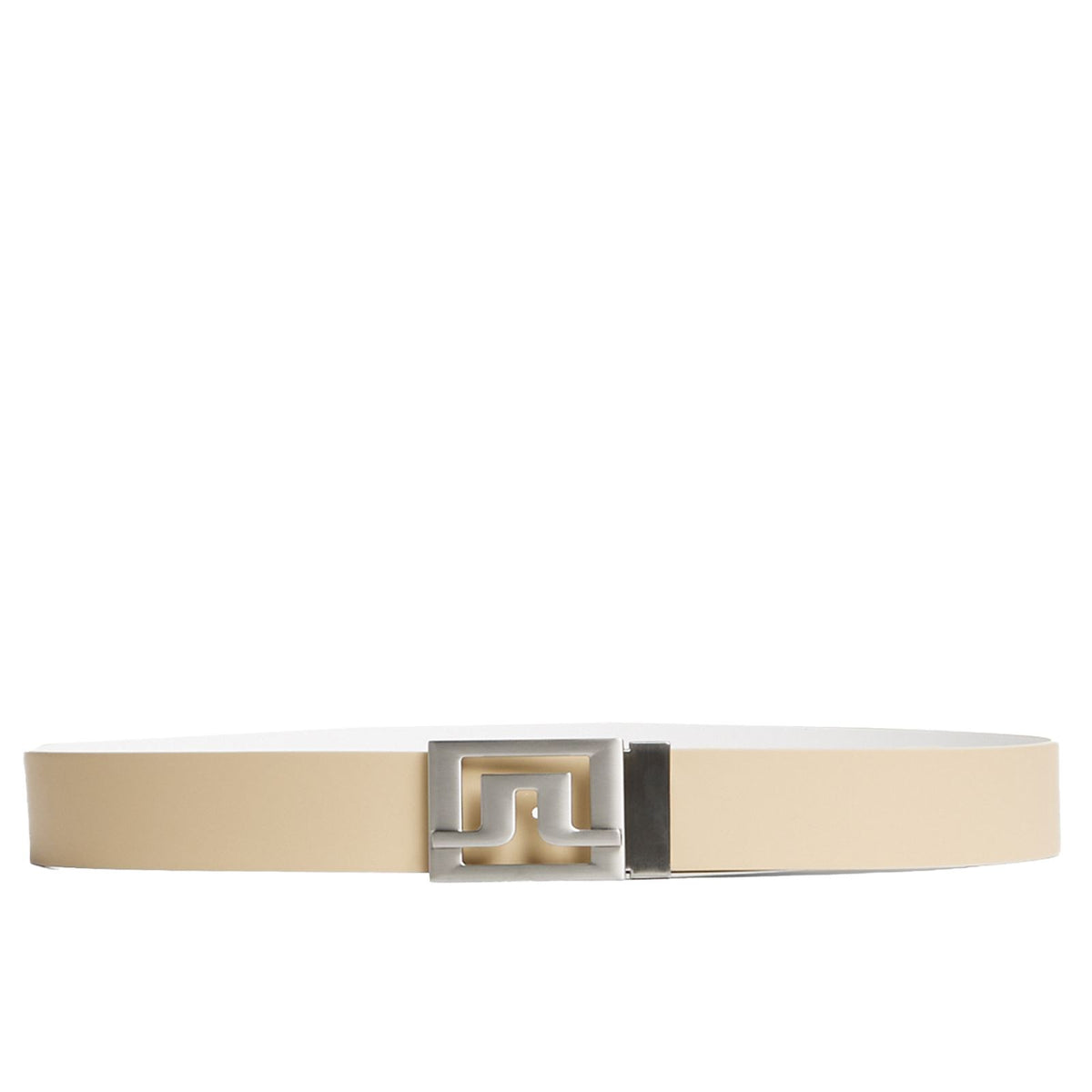 Slater Matte Leather Detachable Belt Safari Beige