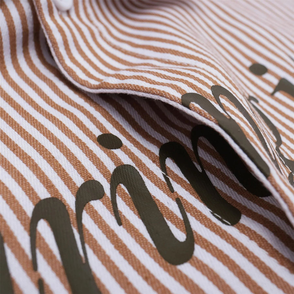 Reymon Stripe Oxford Button Up Shirt Brown