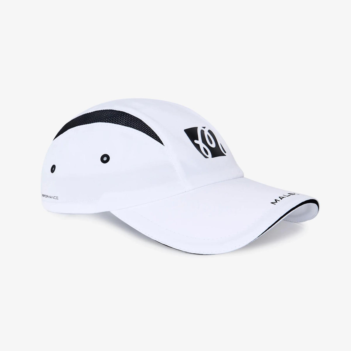 Performance Mesh Panel Bungee Hat White/Silver
