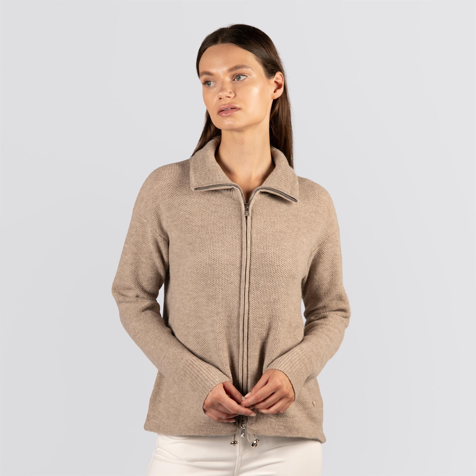 Womens Emory Full Zip Cardigan Sweater
