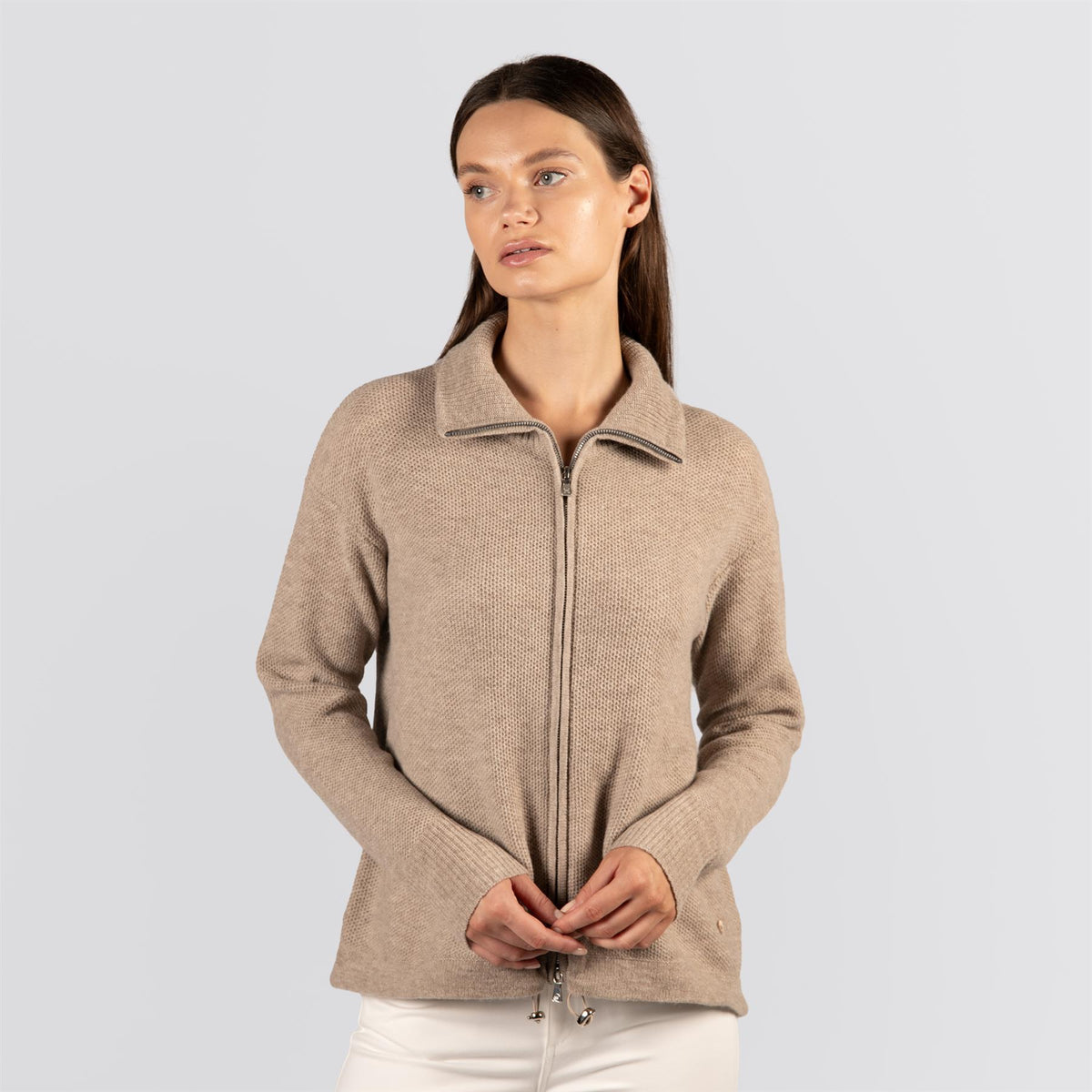 Womens Emory Full Zip Cardigan Sweater