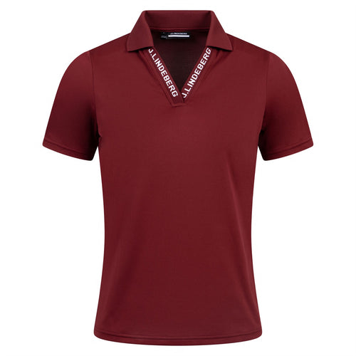 Womens Lorde Soft TX Jersey Polo Cabernet - AW24