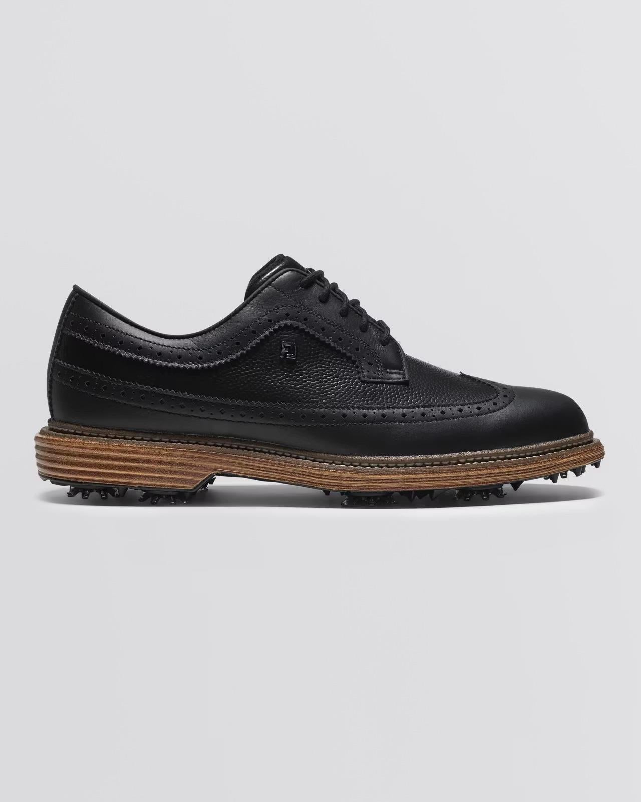Premiere Series Marquis Cleated Laced Golf Shoes Black/Brown