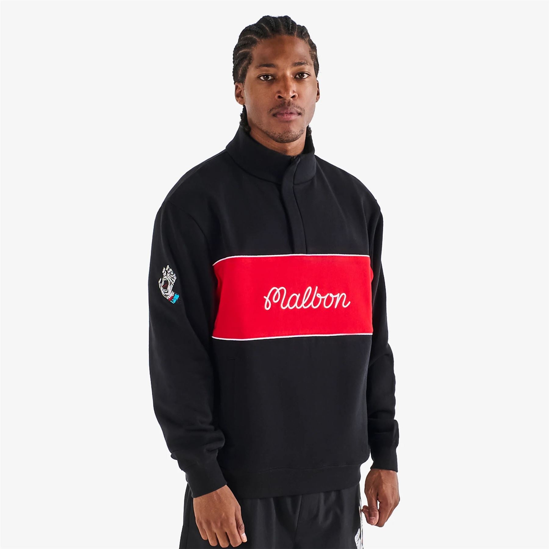 x Santa Cruz Quarter Zip Sweatshirt Black