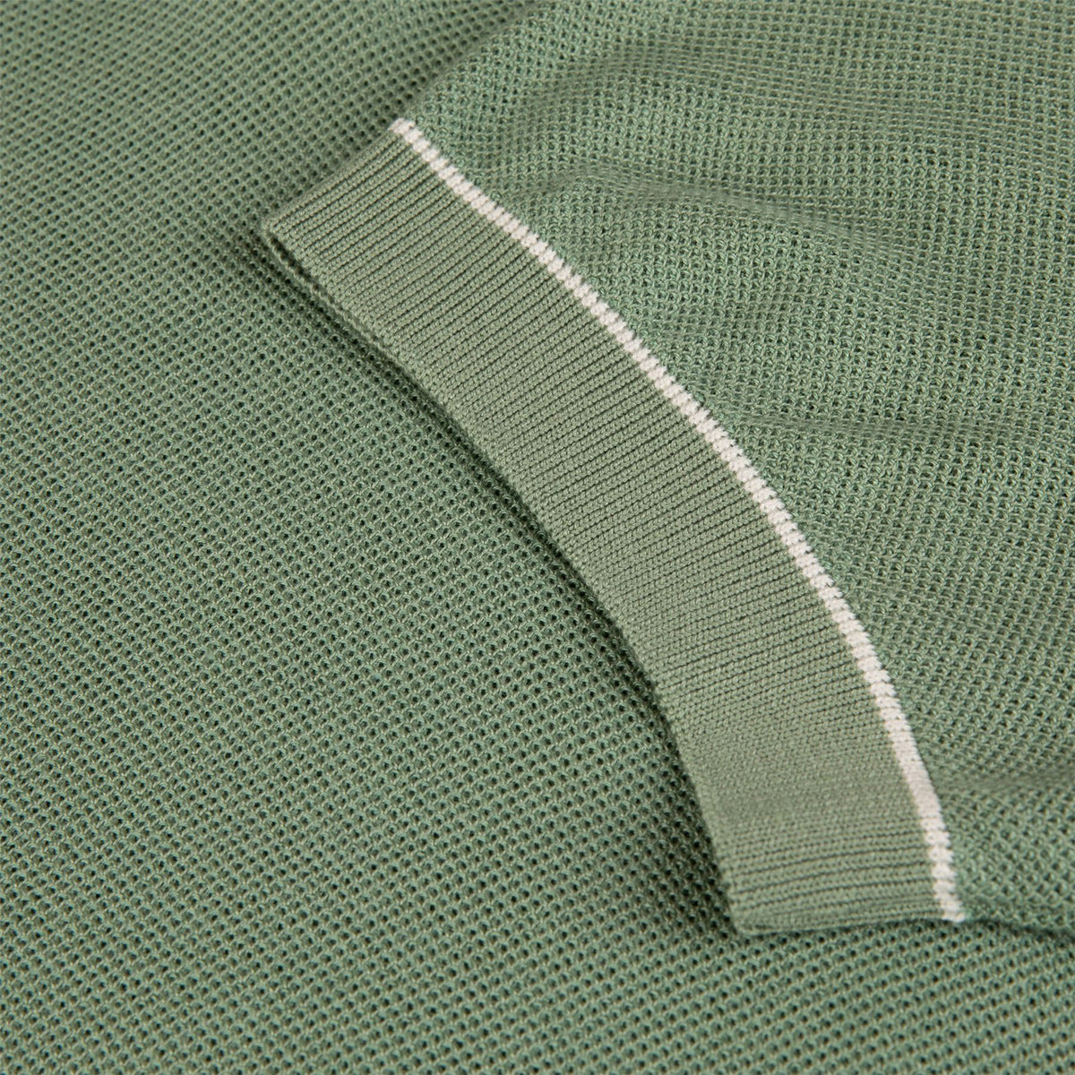 Jianluca Cotton Polo Open Green