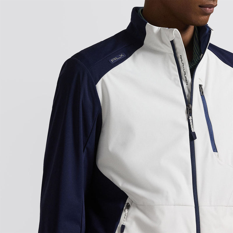 RLX Full Zip Stratus Packable Jacket Ceramic White/Refined Navy
