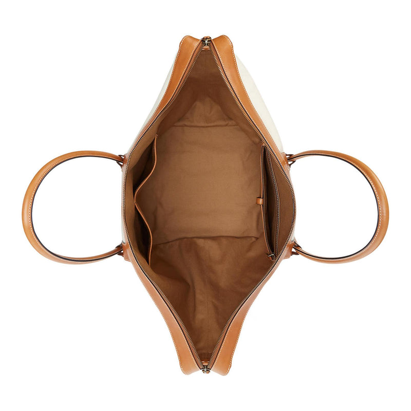 Womens XL Tote Bag Natural/Cuoio