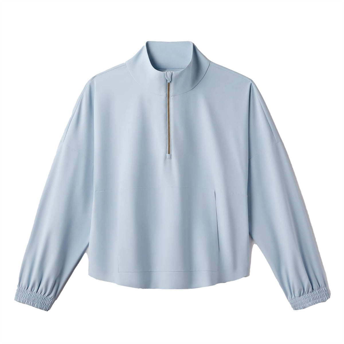 Womens Mirage Quarter Zip Windbreaker Blue Dawn