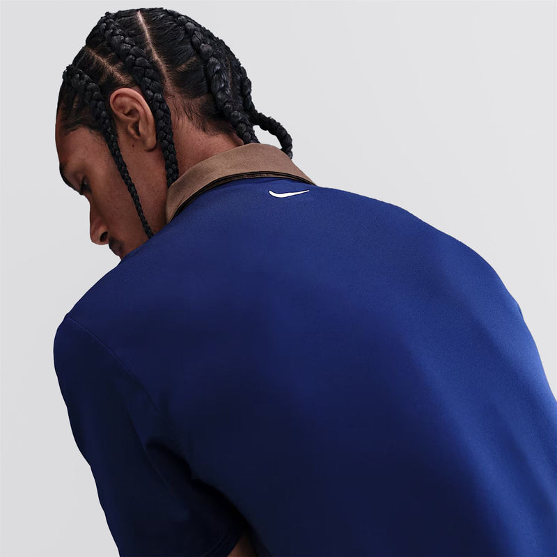 Dri-FIT Tour Contrast Polo Blue Void/Baroque Brown/Pale Ivory