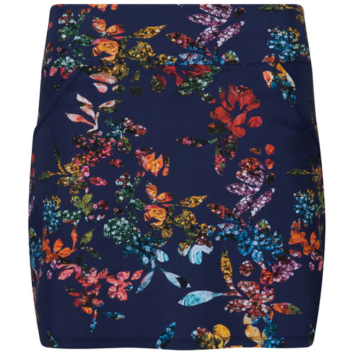 Womens Core Basic Pocket Skirt Navy Graphic Floral - SS23