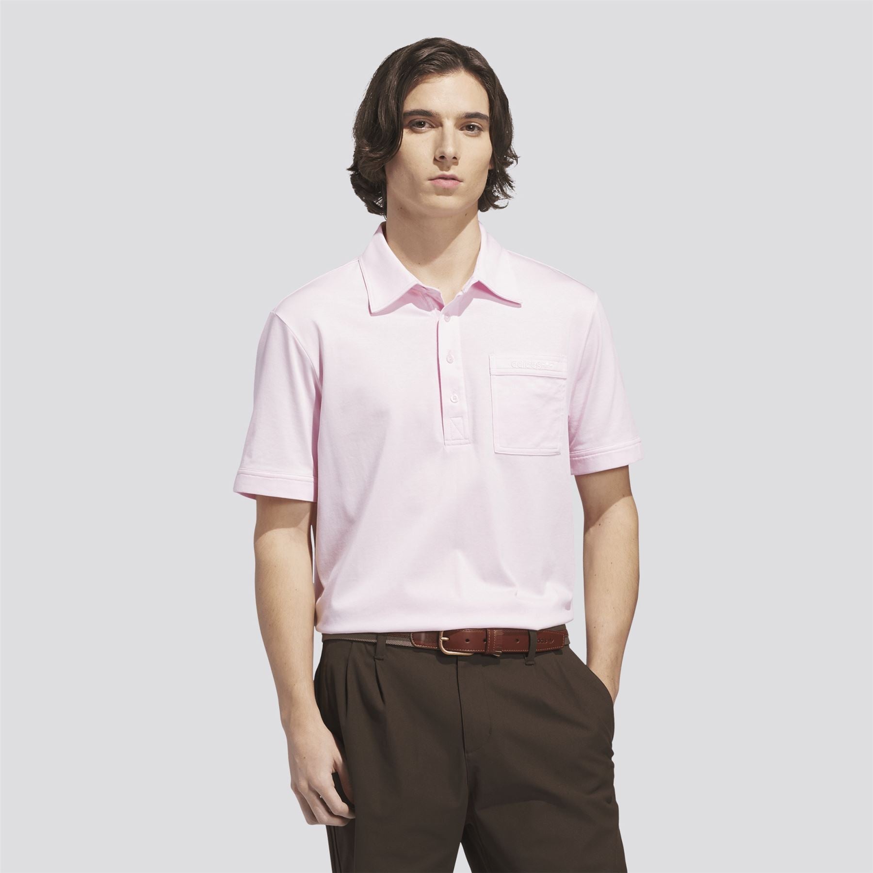 Originals Pocket Polo Clear Pink/Chalk White