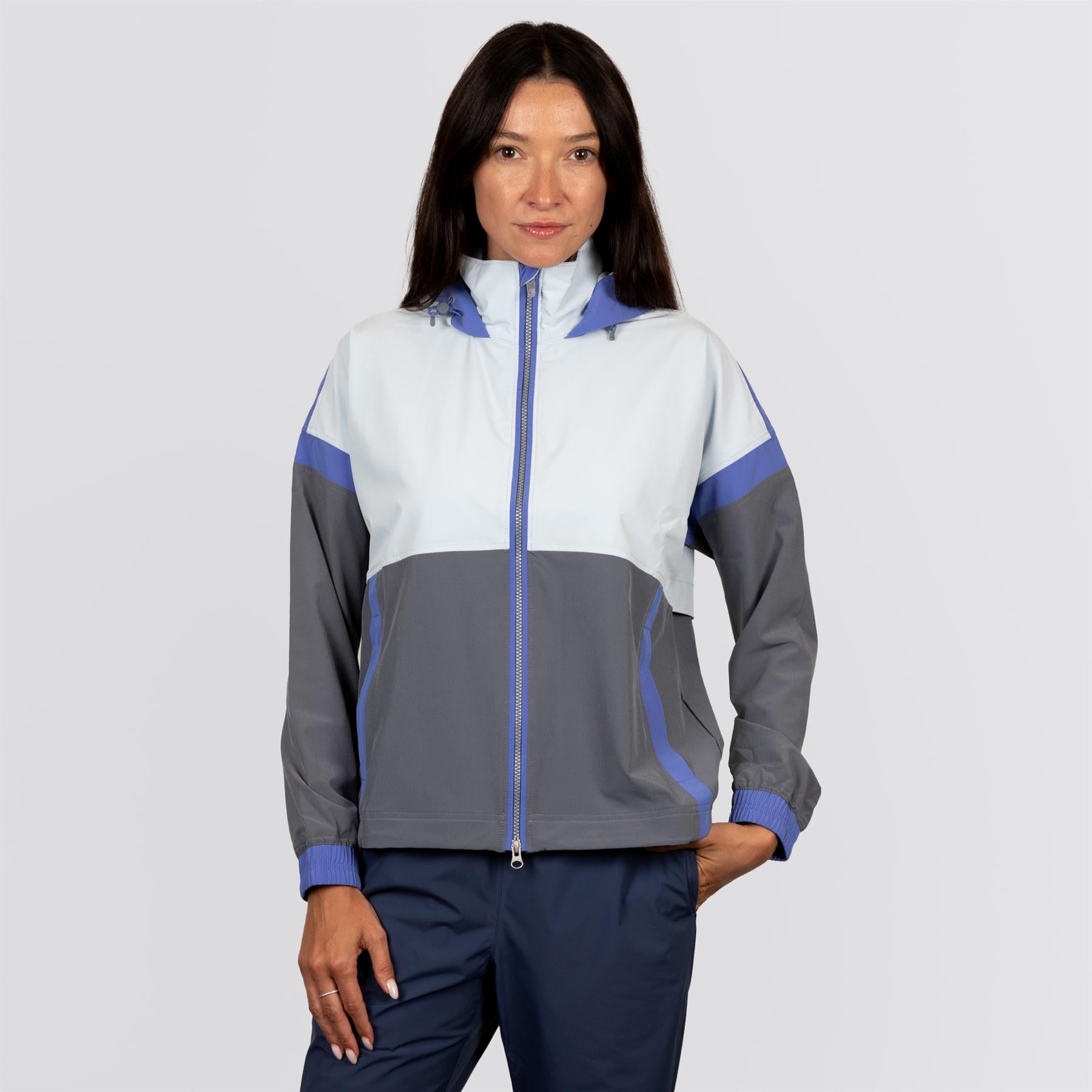 Womens Nicki Windbreaker Jacket Cloud/Stingray