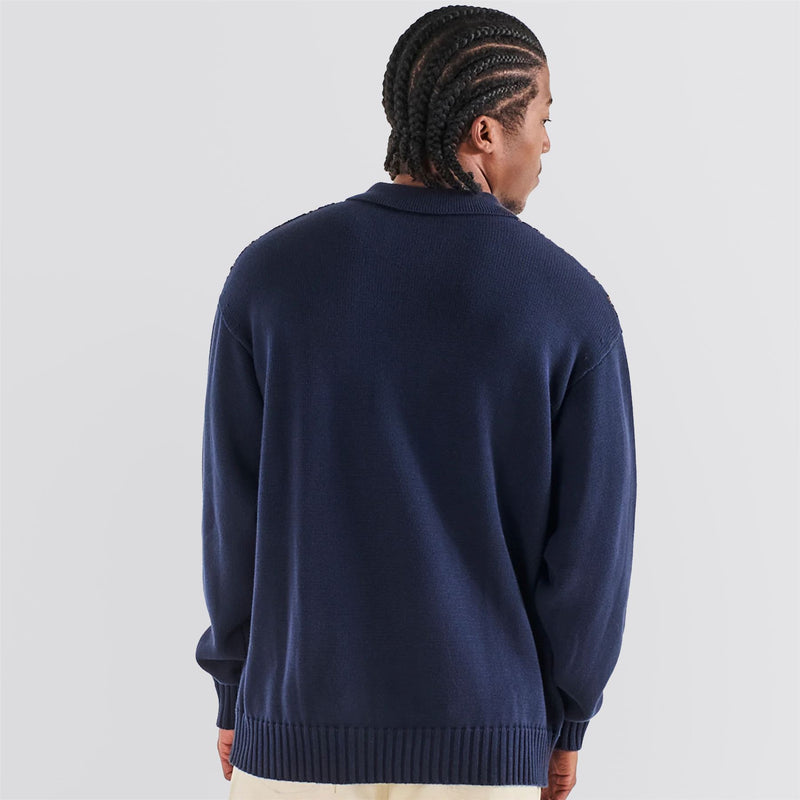 Links Polo Sweater Navy
