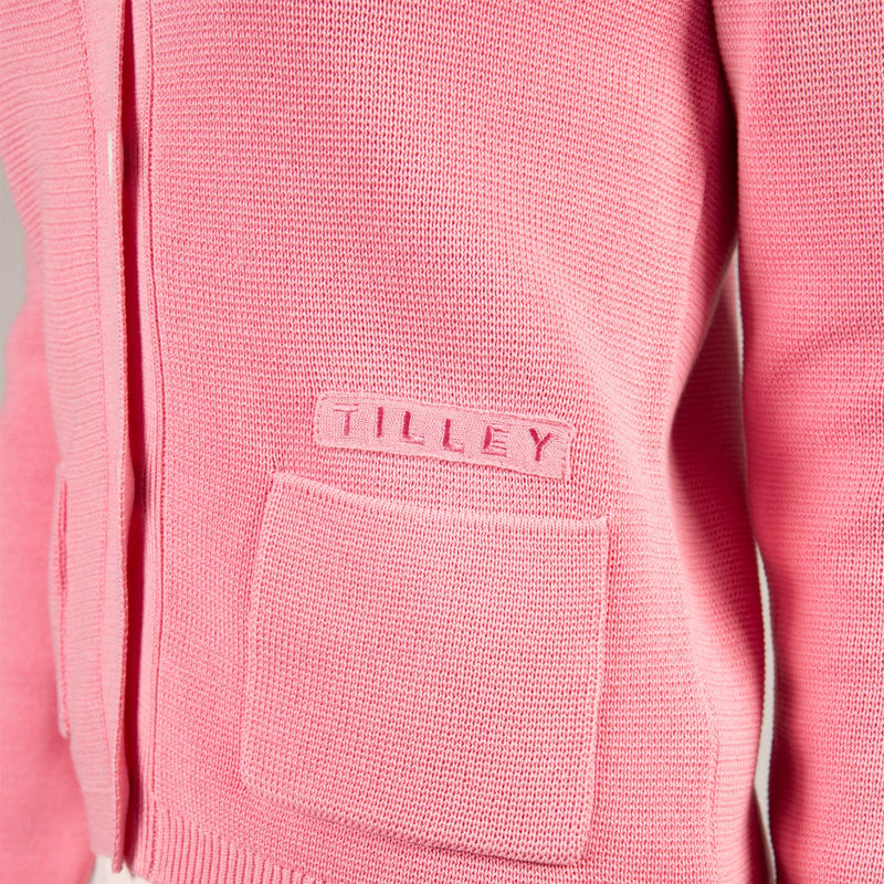 Womens Cotton Milano Cardigan Pink