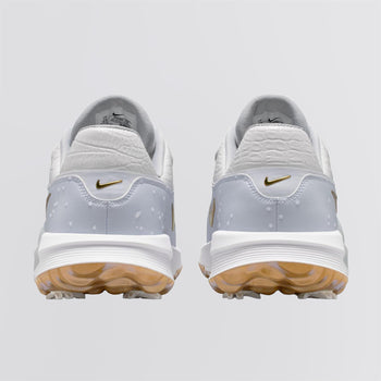 Nike Victory Pro 4 NRG P26 Spiked Golf Shoes White/Metallic Gold