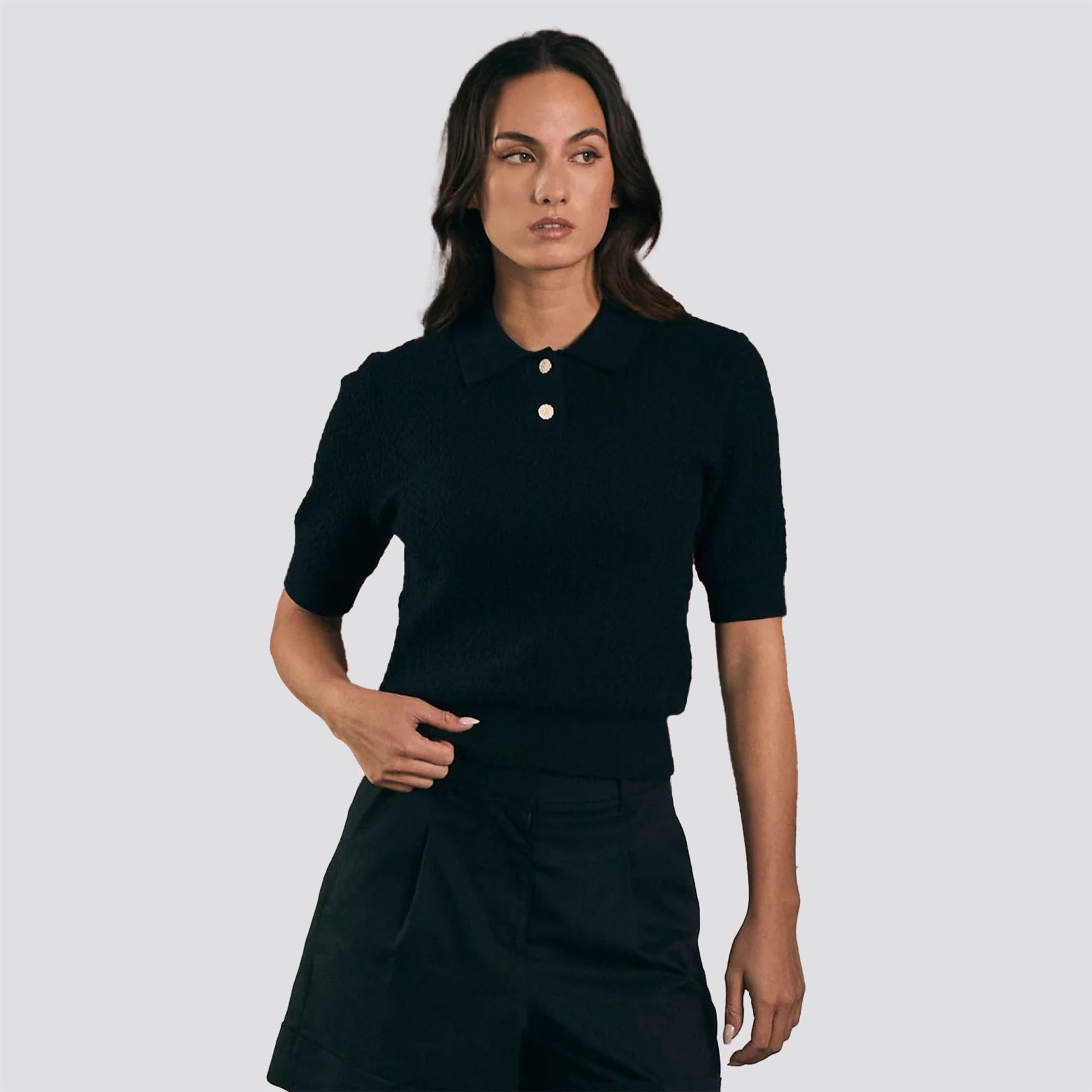 Womens Christy Polo Black