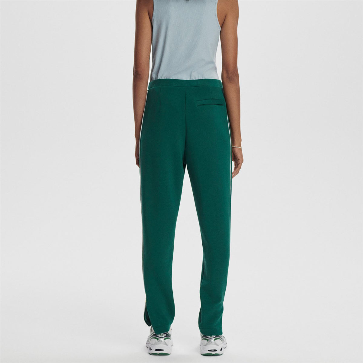 Womens The Slim 27.5 Piped Pants Forest