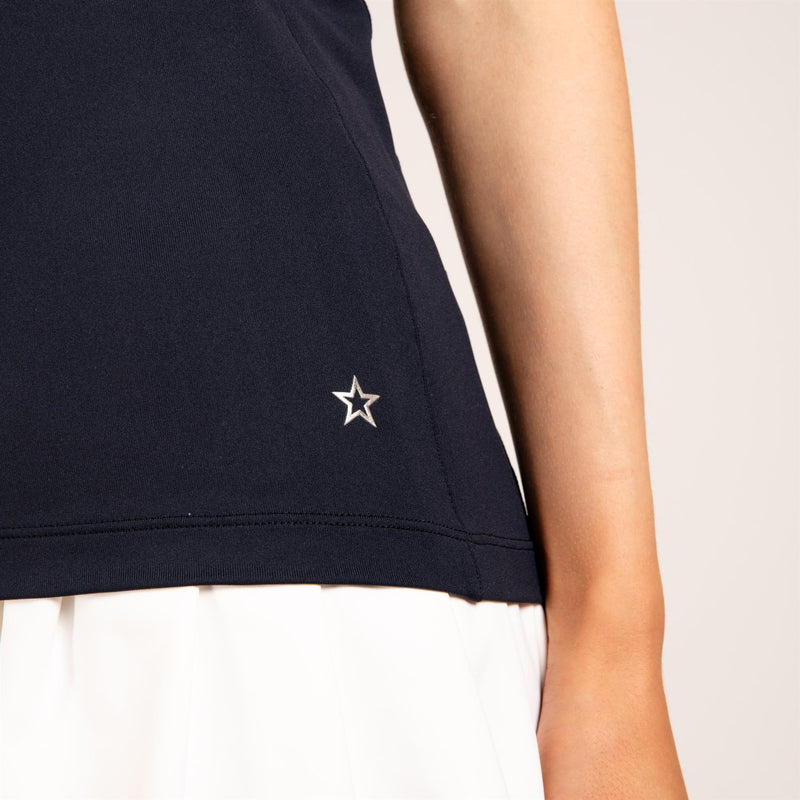 Womens The Mia Polo Navy
