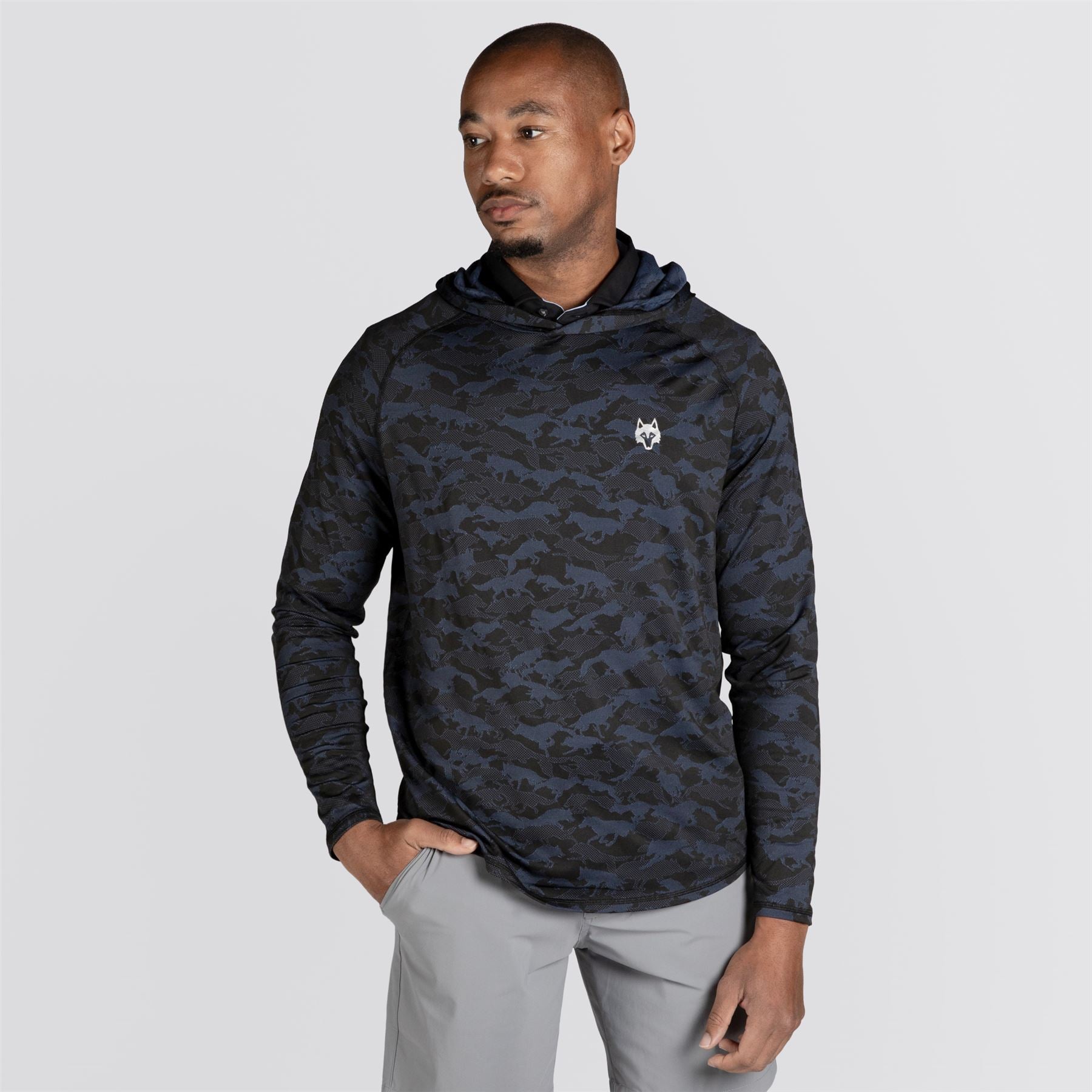 Wolfpack Camo Kennebec Sport Hoodie Maltese Blue