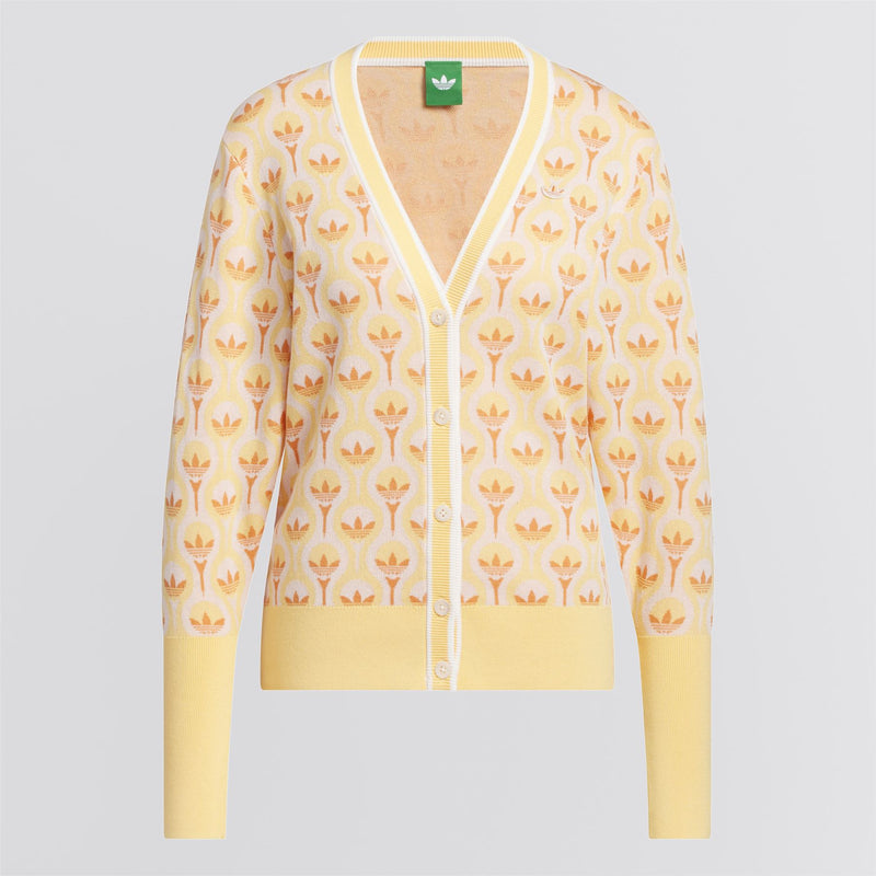 Womens Originals All Over Cardigan White/Ice Tangerine