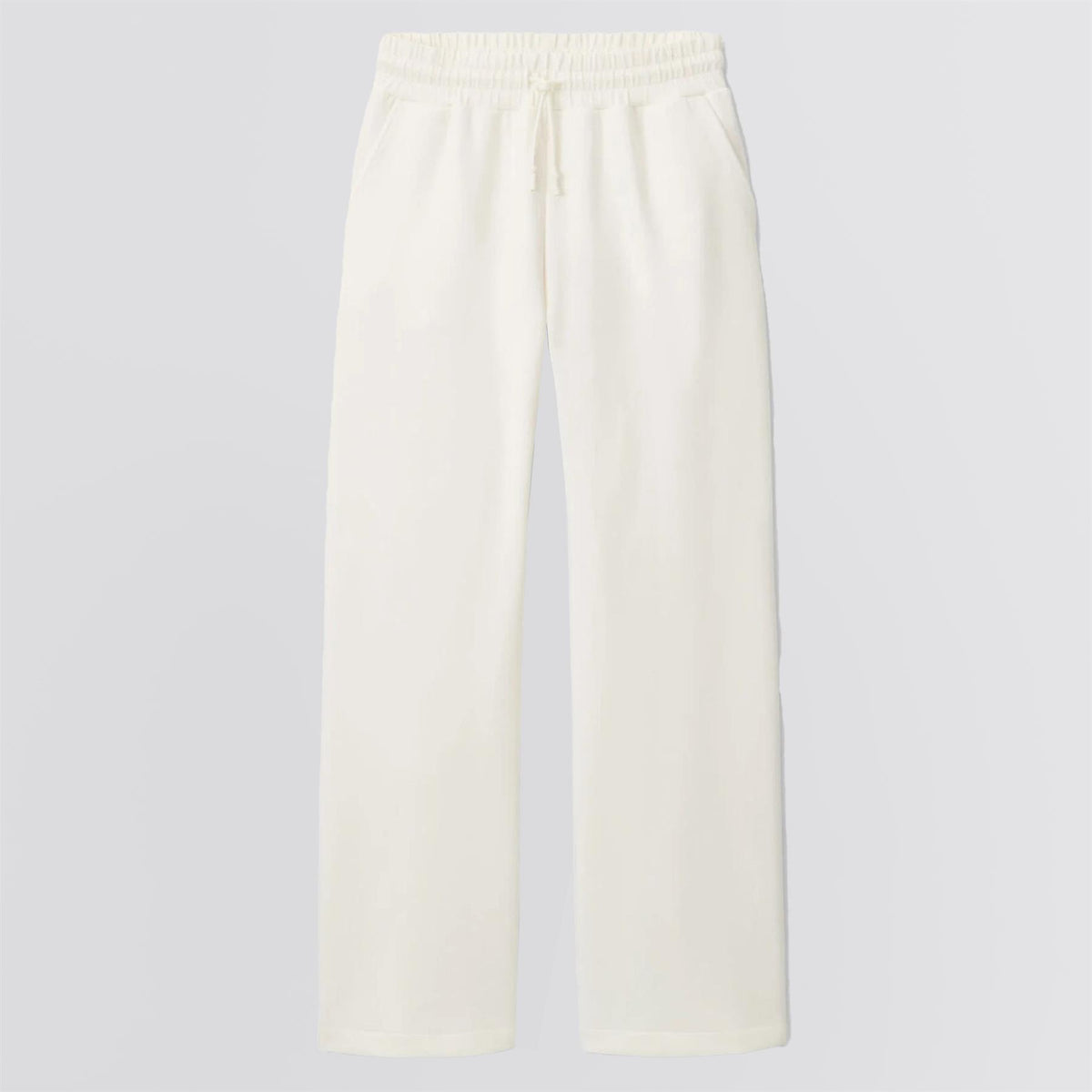 Womens Flora Knit Track Pants Soft White