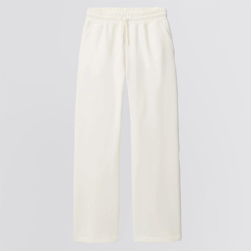 Womens Flora Knit Track Pants Soft White