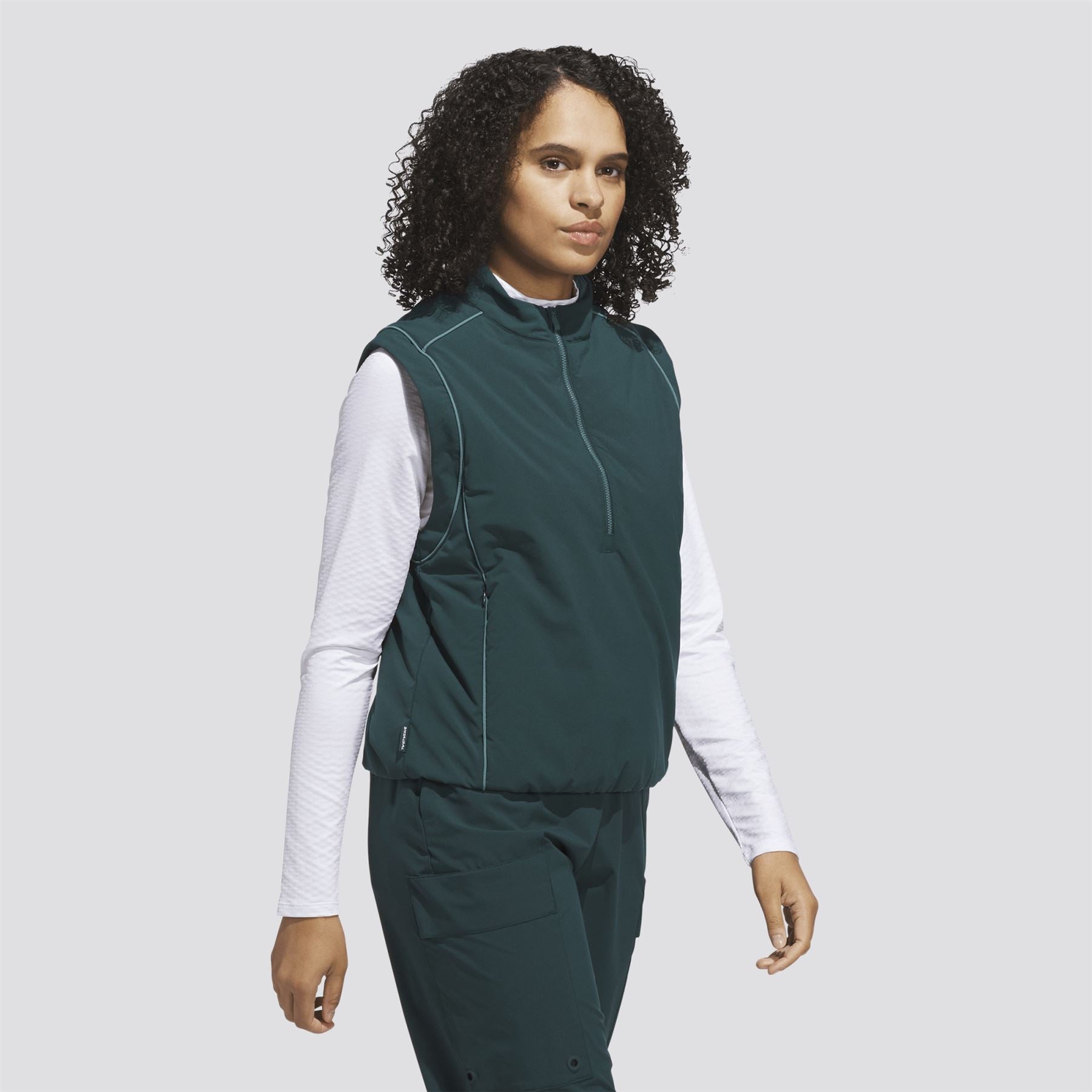 adidas Women's Beyond The Course Twistweave Loose Fit Ivy