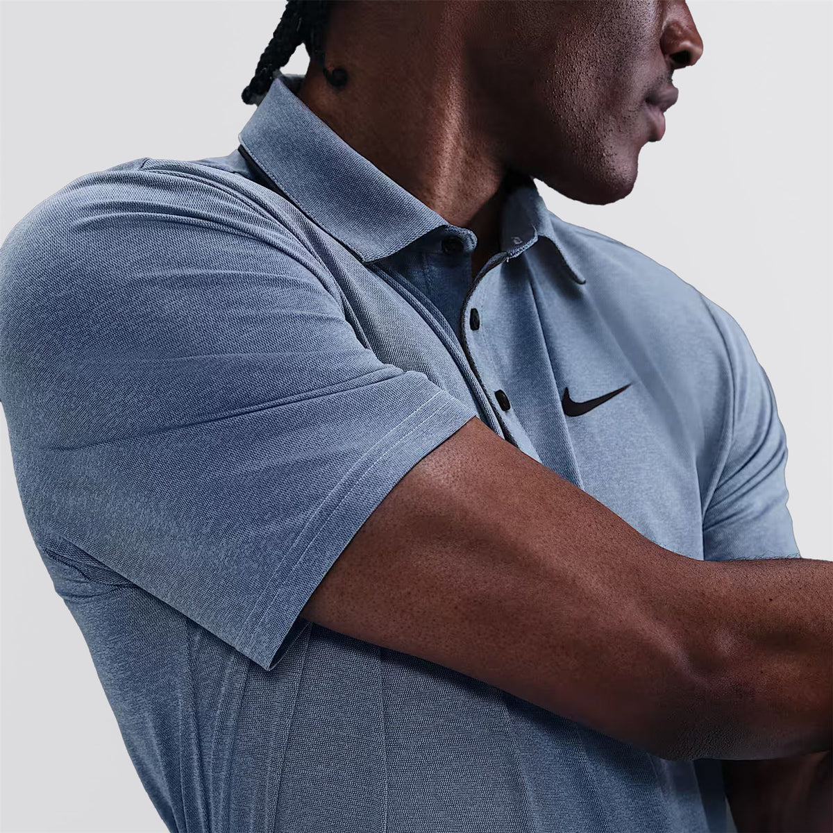 Dri-FIT Tour Piping Polo Light Armory Blue/Black